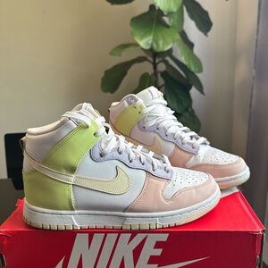 Nike Dunk High Cashmere / Lemon Twist 🍋